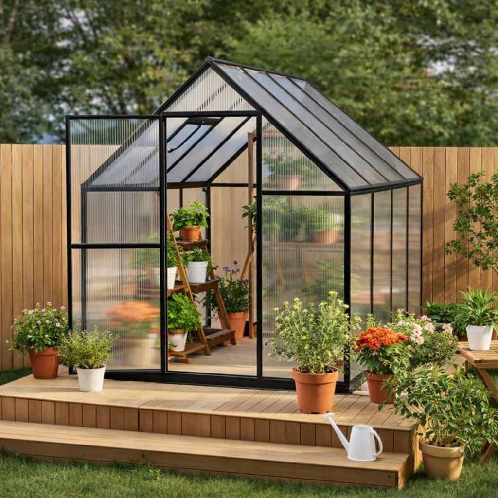 Veridian LuxeFrame 8×12 Greenhouse