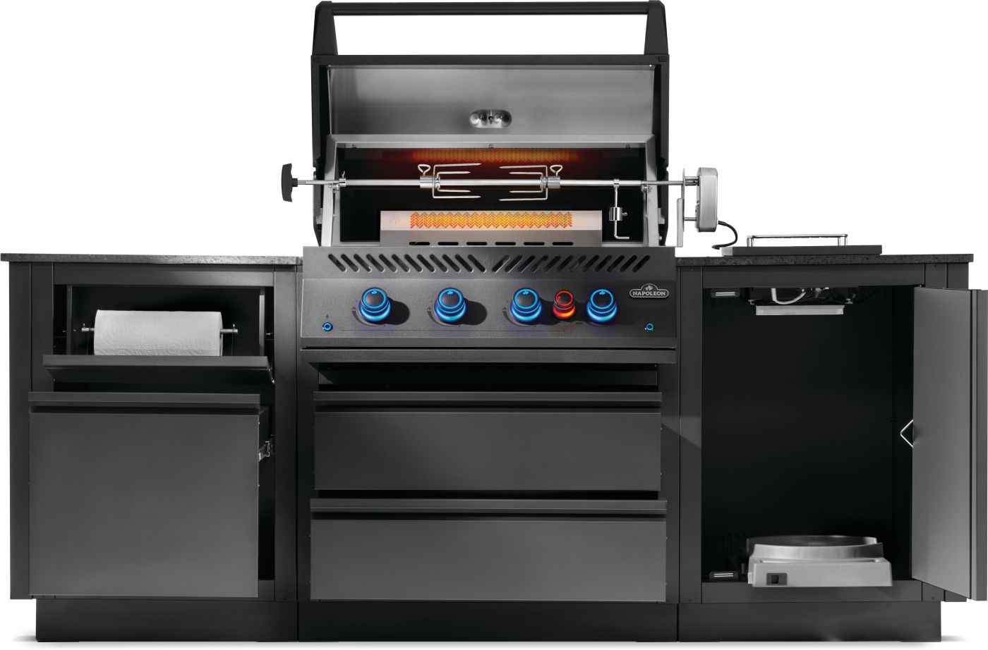 Patio Outdoor Kitchen - Patio Elegance OASIS™ 300 with Built-in 700 Series 32" Gas Grill