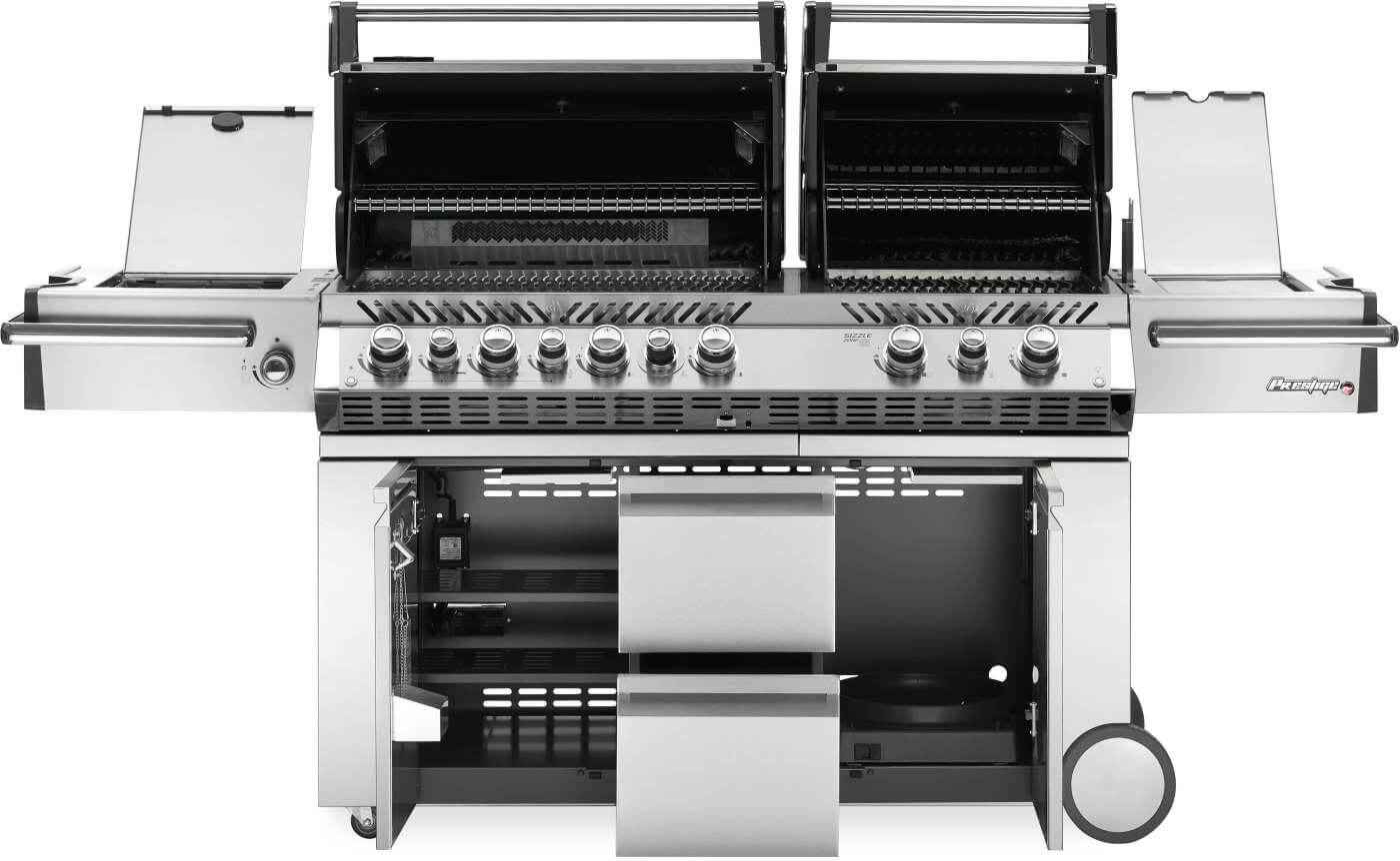 Patio Elegance Gas Grill Prestige PRO 825 RSBI with Power Side Burner and Infrared Features