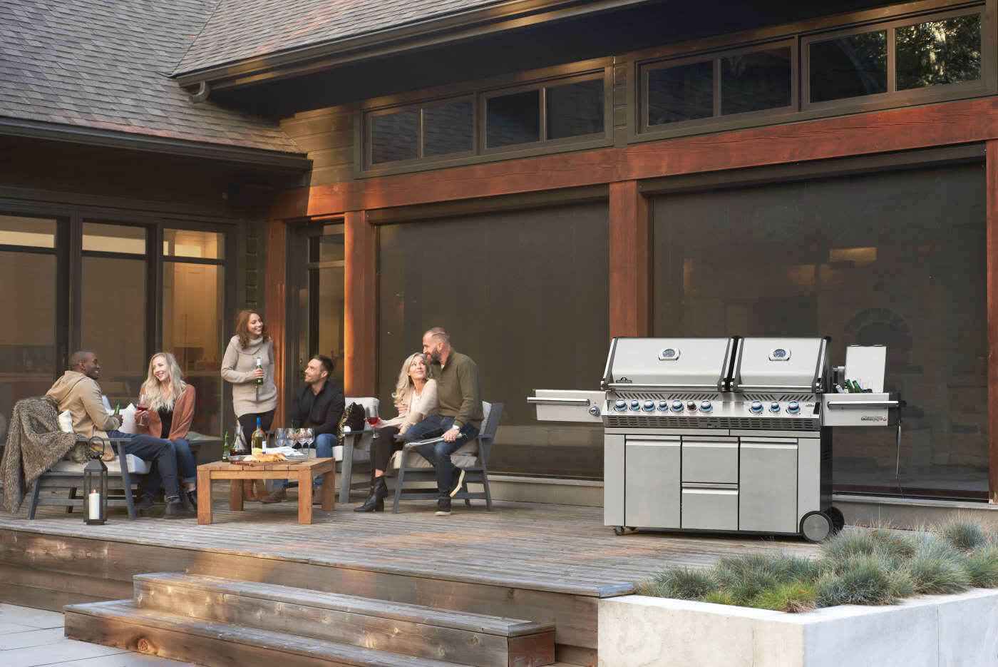 Patio Elegance Gas Grill Prestige PRO 825 RSBI with Power Side Burner and Infrared Features