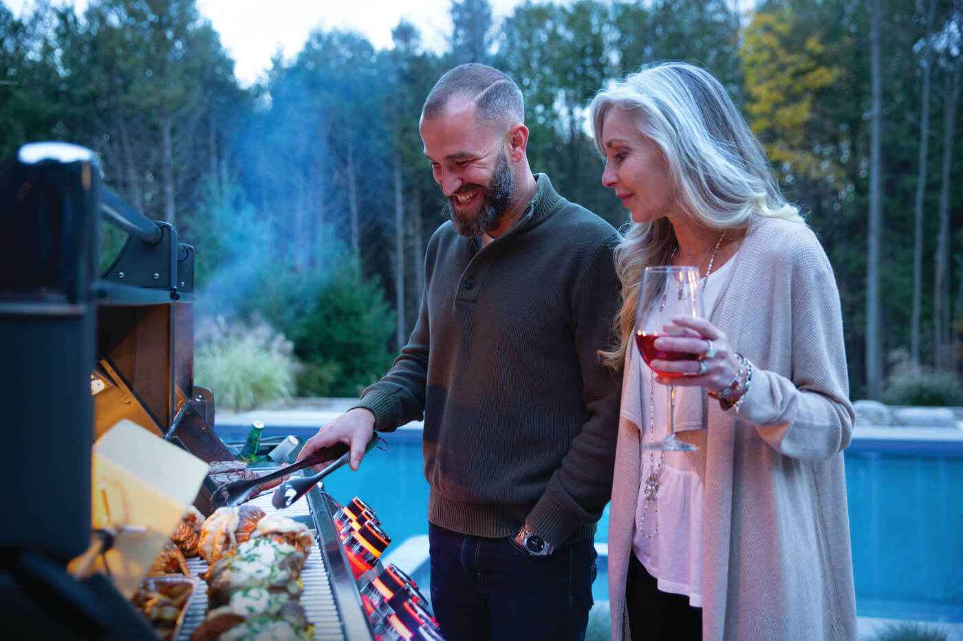 Patio Elegance Gas Grill Prestige PRO 825 RSBI with Power Side Burner and Infrared Features