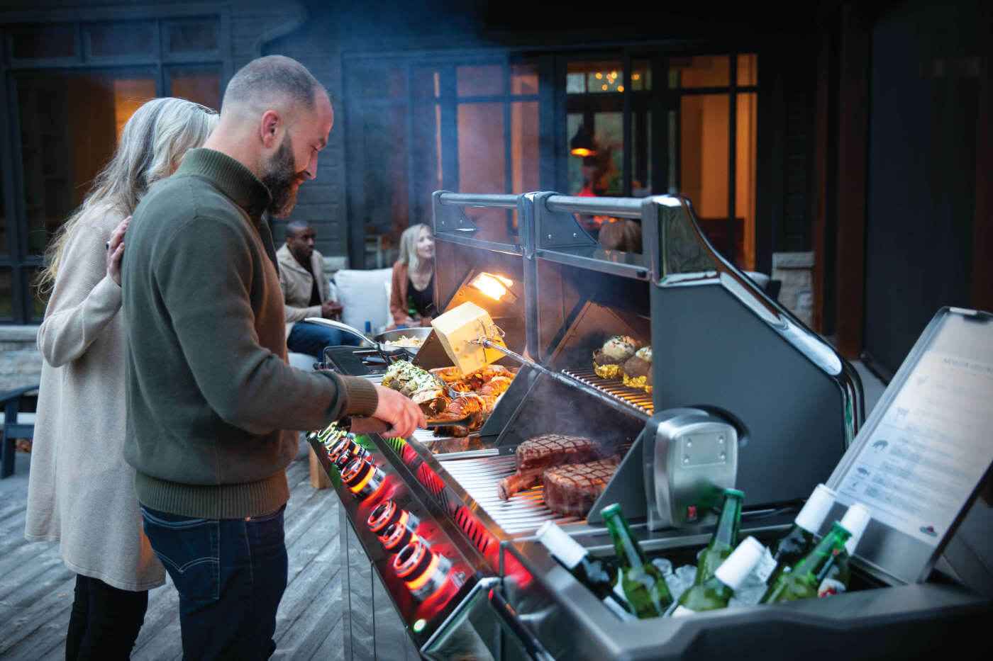 Patio Elegance Gas Grill Prestige PRO 825 RSBI with Power Side Burner and Infrared Features
