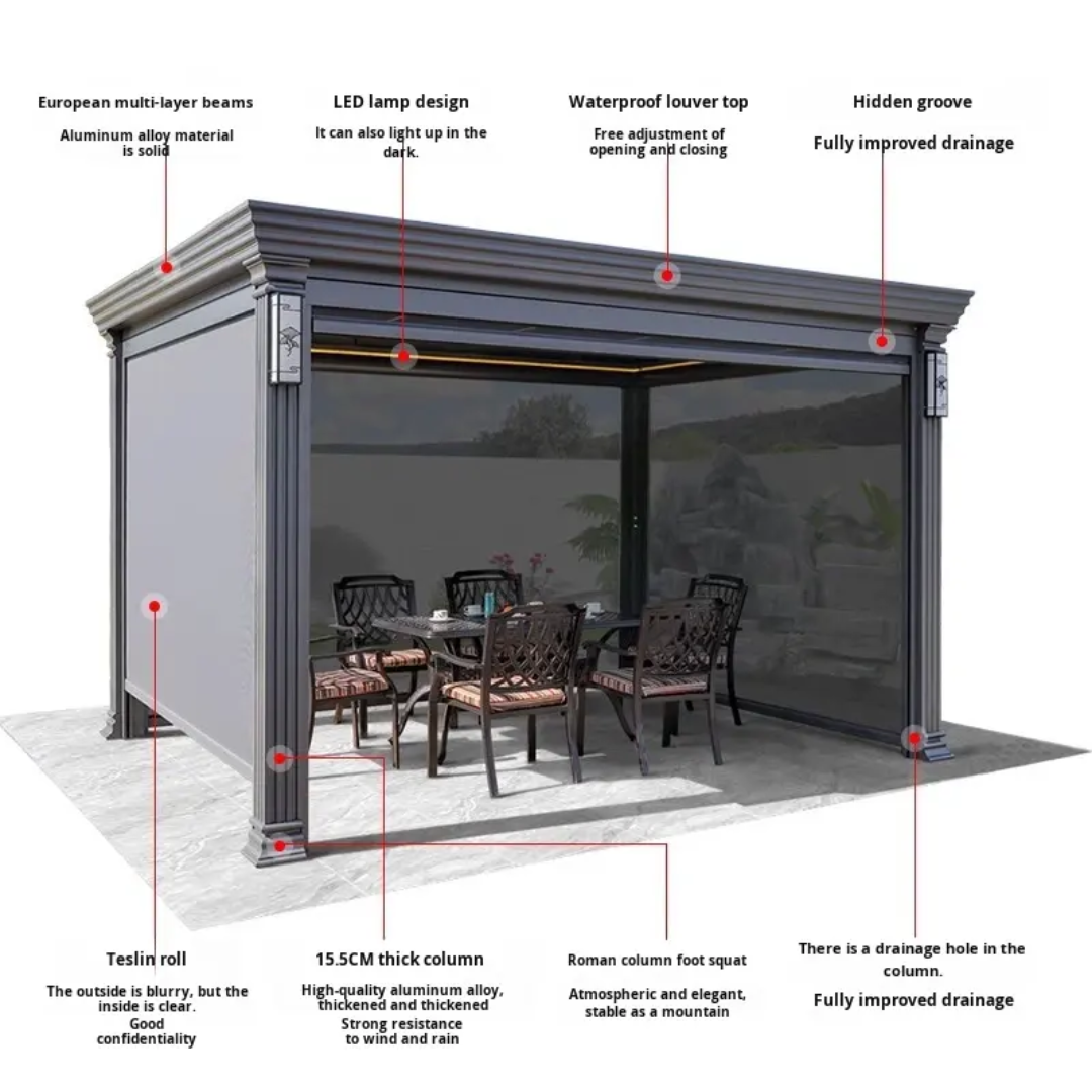 AuraVista Lumina Enclosed Luxury Pavilion